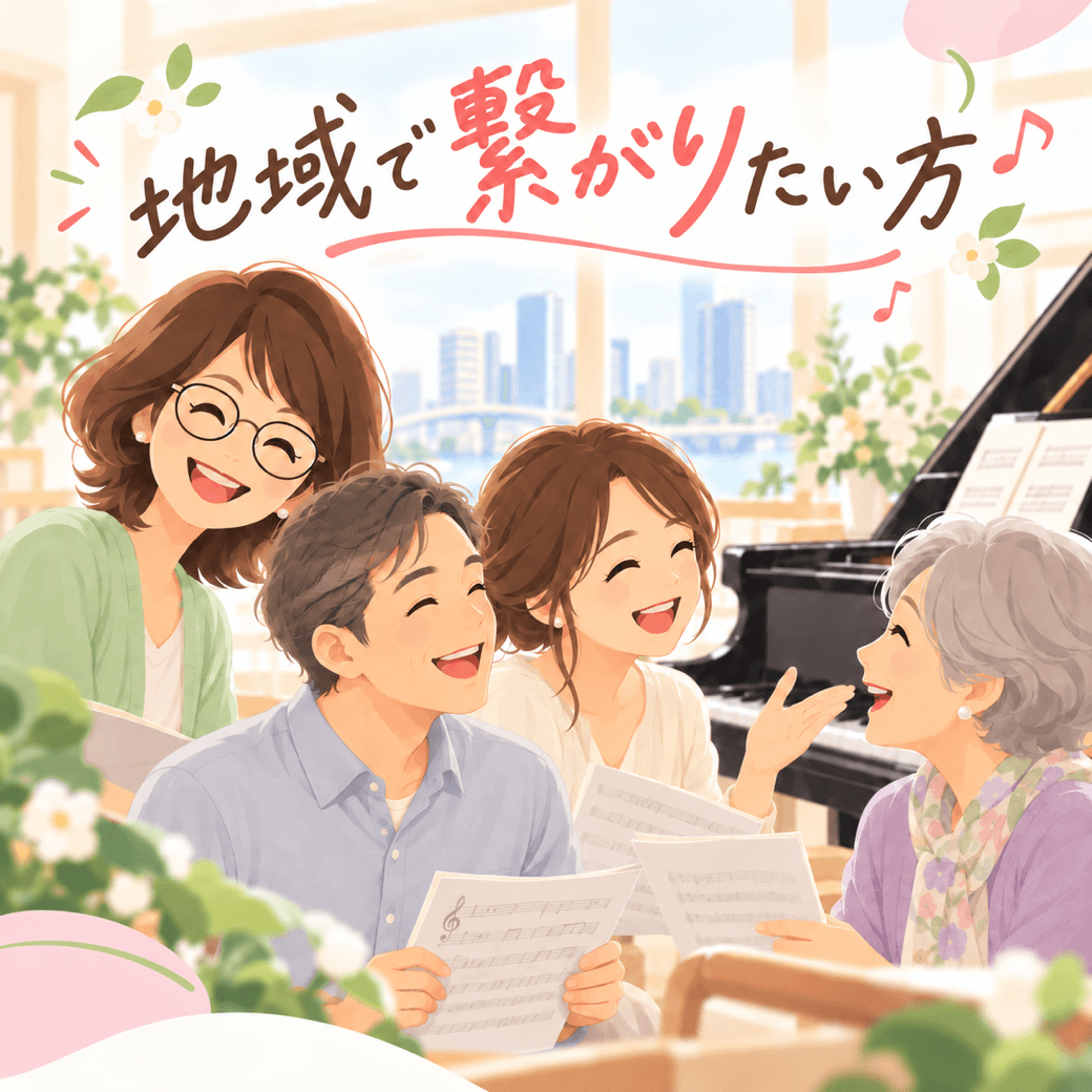 人と話すことも含めて地域でつながりたい方